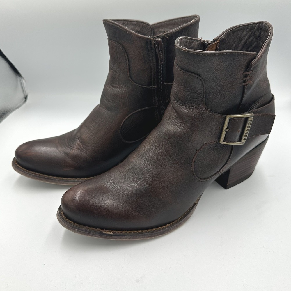 Durango Womens Philly RD0464 6" Shorty Brown Leather Western Boots 9.5M Harness - Picture 3 of 12
